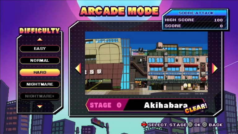 HARDのあきはばらをアーケードで開始する手順｜SCORE ATTACK